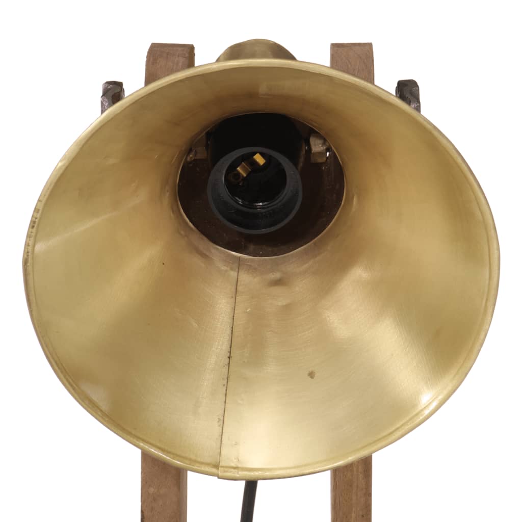 Skrivebordslampe 25 W antikk messing 23x13x52 cm E27