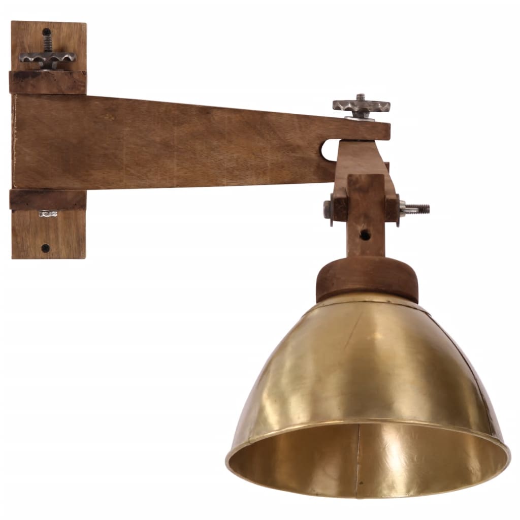 Vegglampe 25 W antikk messing E27