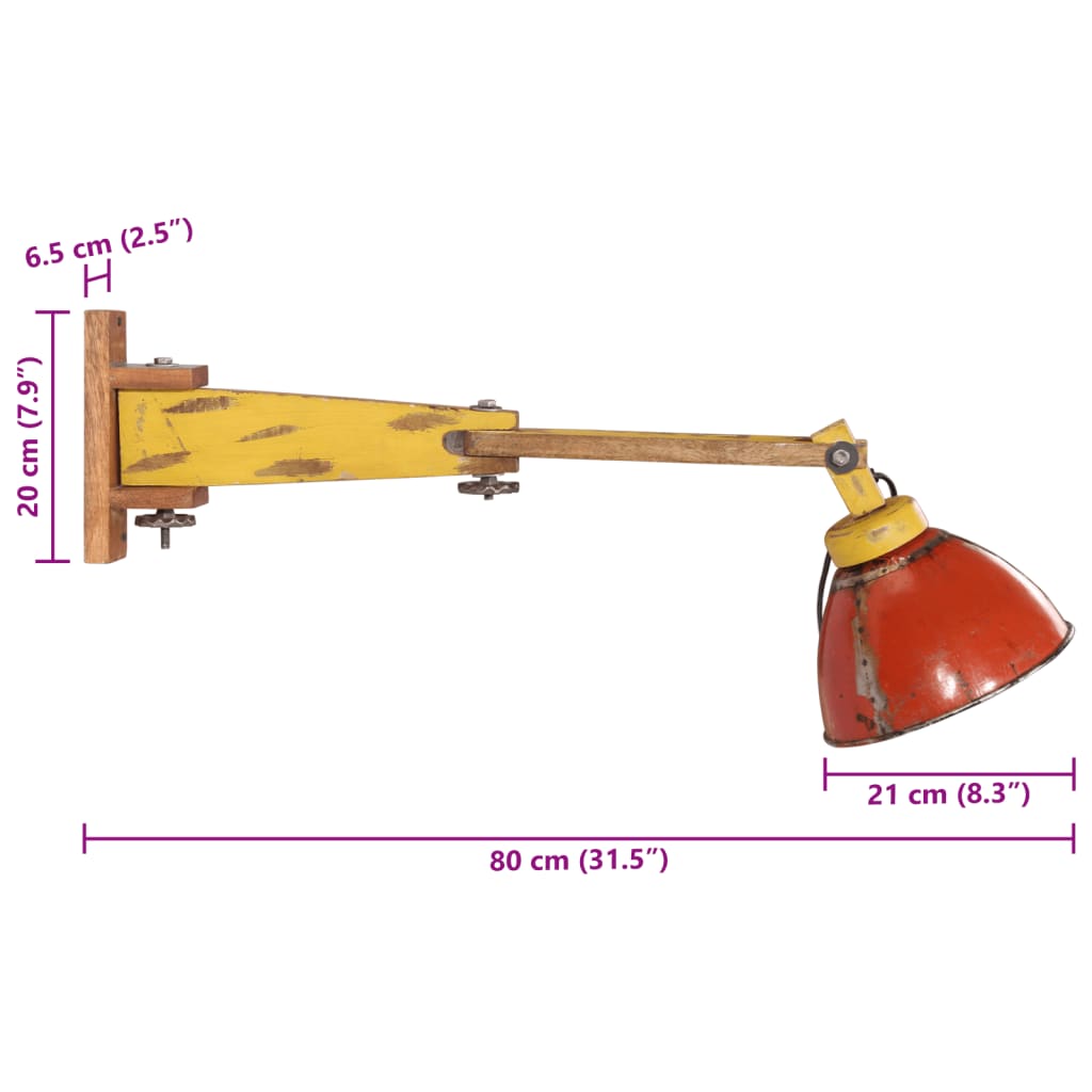 Vegglampe 25 W flerfarget E27