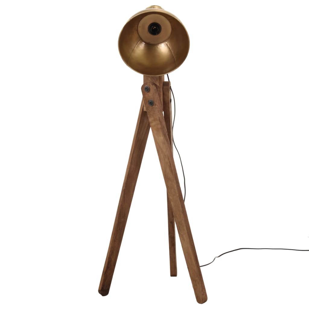 Gulvlampe 25 W vintage messing 45x45x120 cm E27