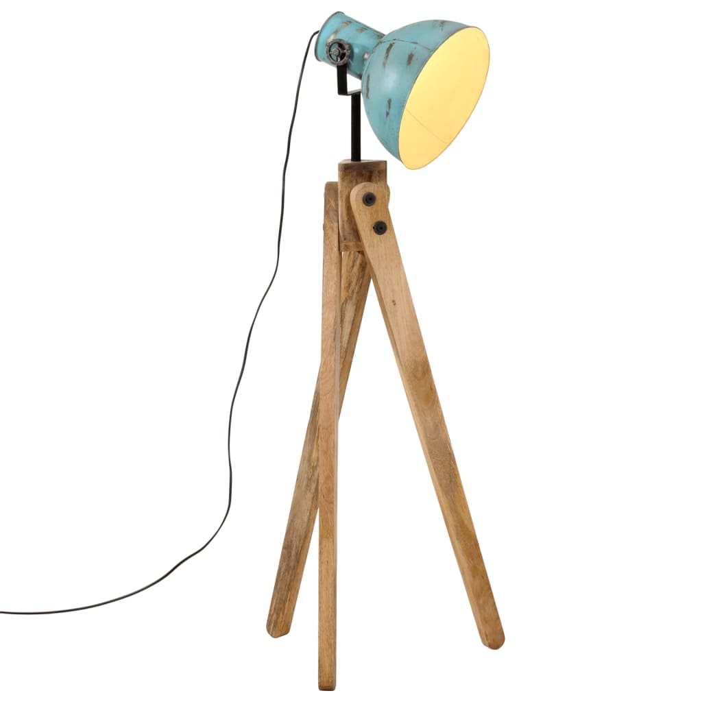 Gulvlampe 25 W denimblå 45x45x120 cm E27
