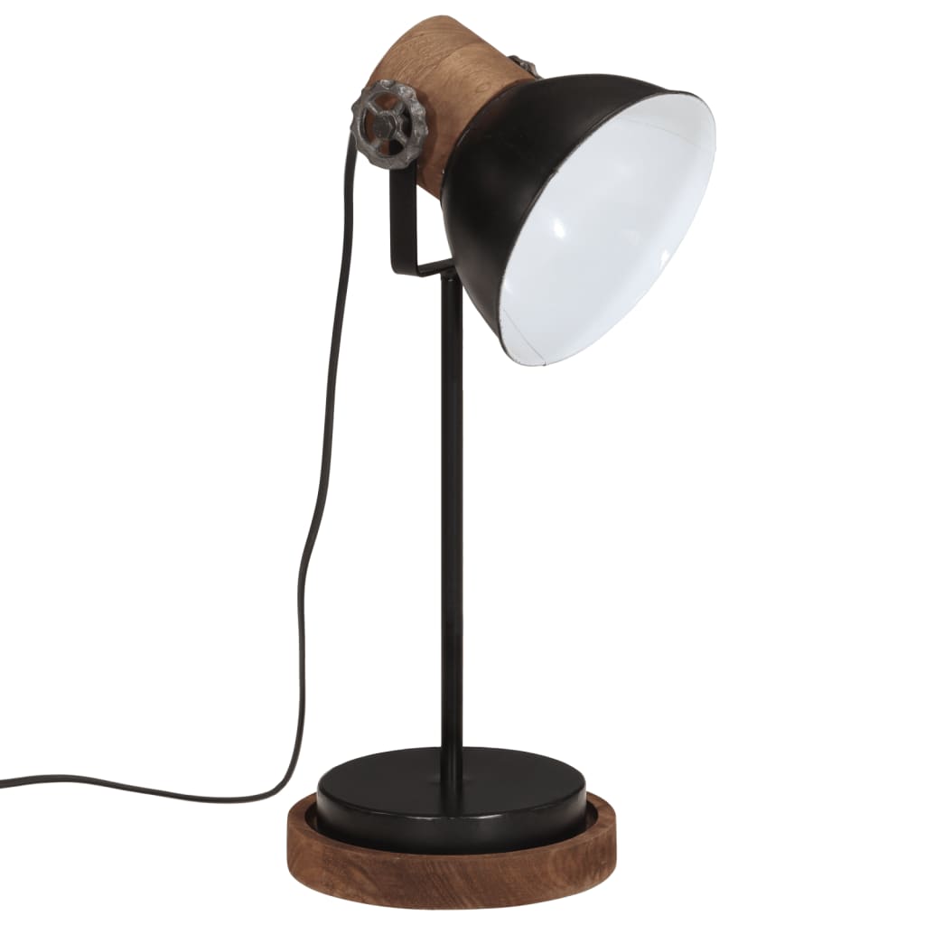 Skrivebordslampe 25 W svart 17x17x50 cm E27