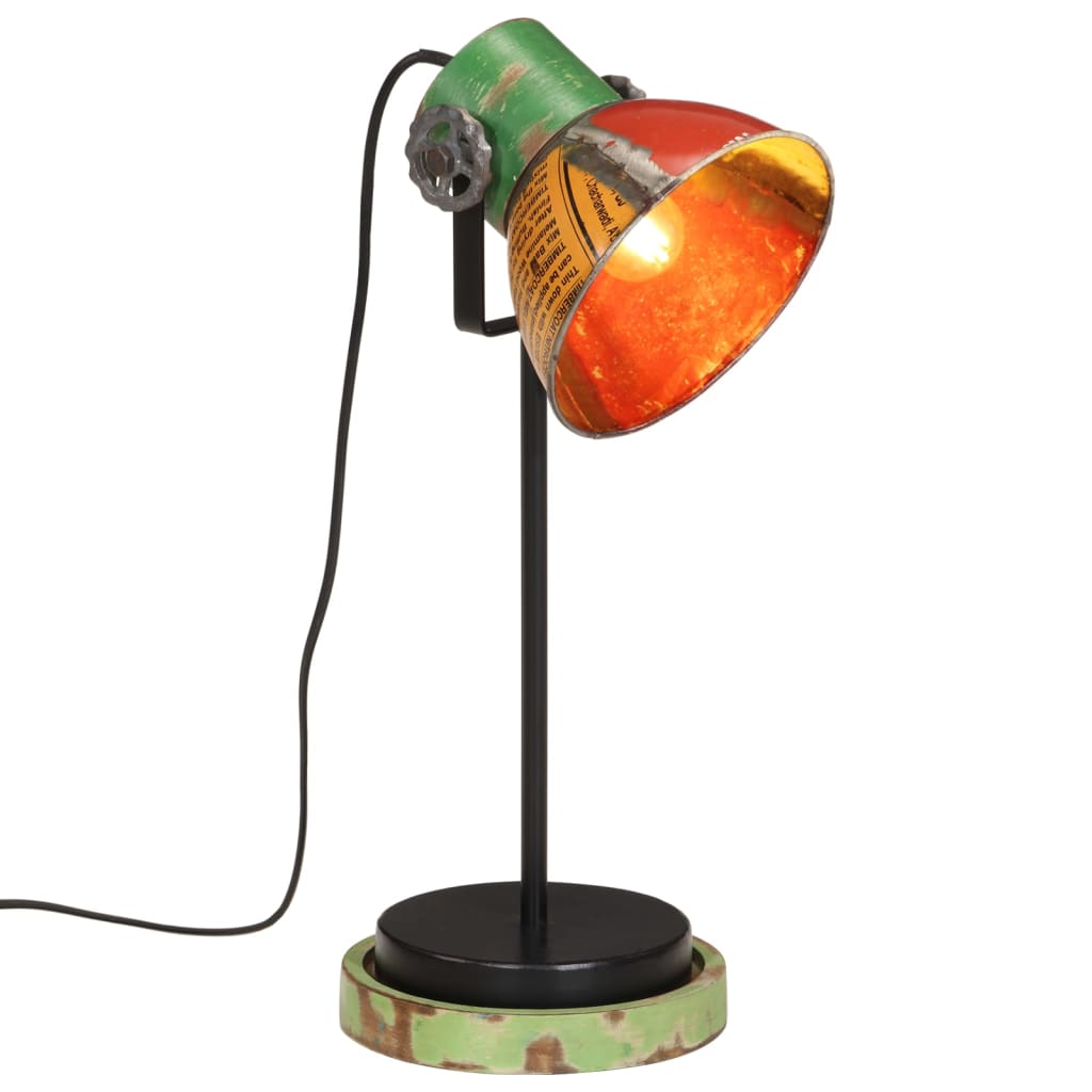 Skrivebordslampe 25 W flerfarget 17x17x50 cm E27