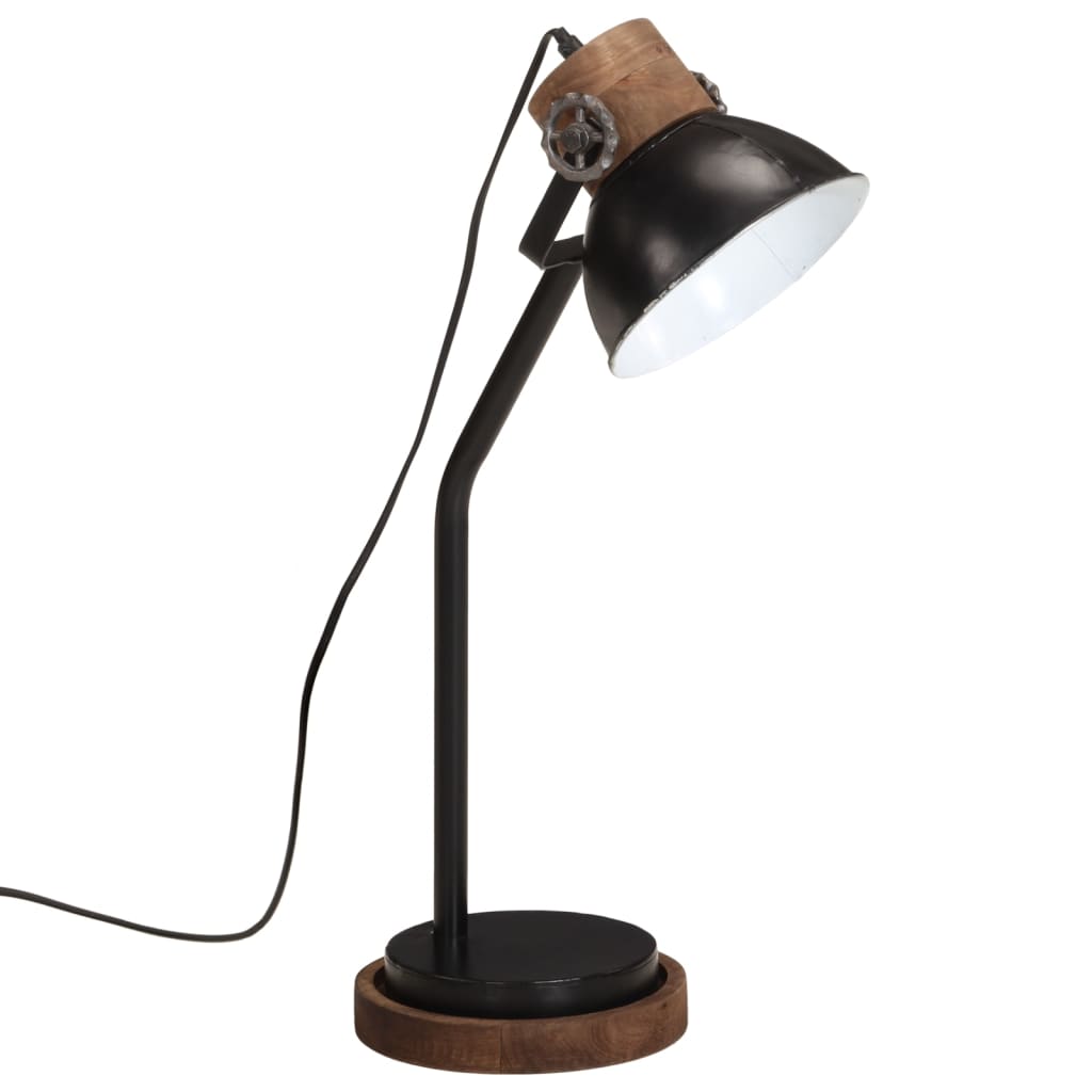 Skrivebordslampe 25 W svart 18x18x60 cm E27