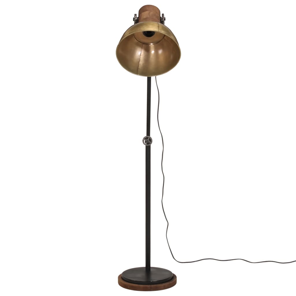 Gulvlampe 25 W vintage messing 30x30x100-150 cm E27