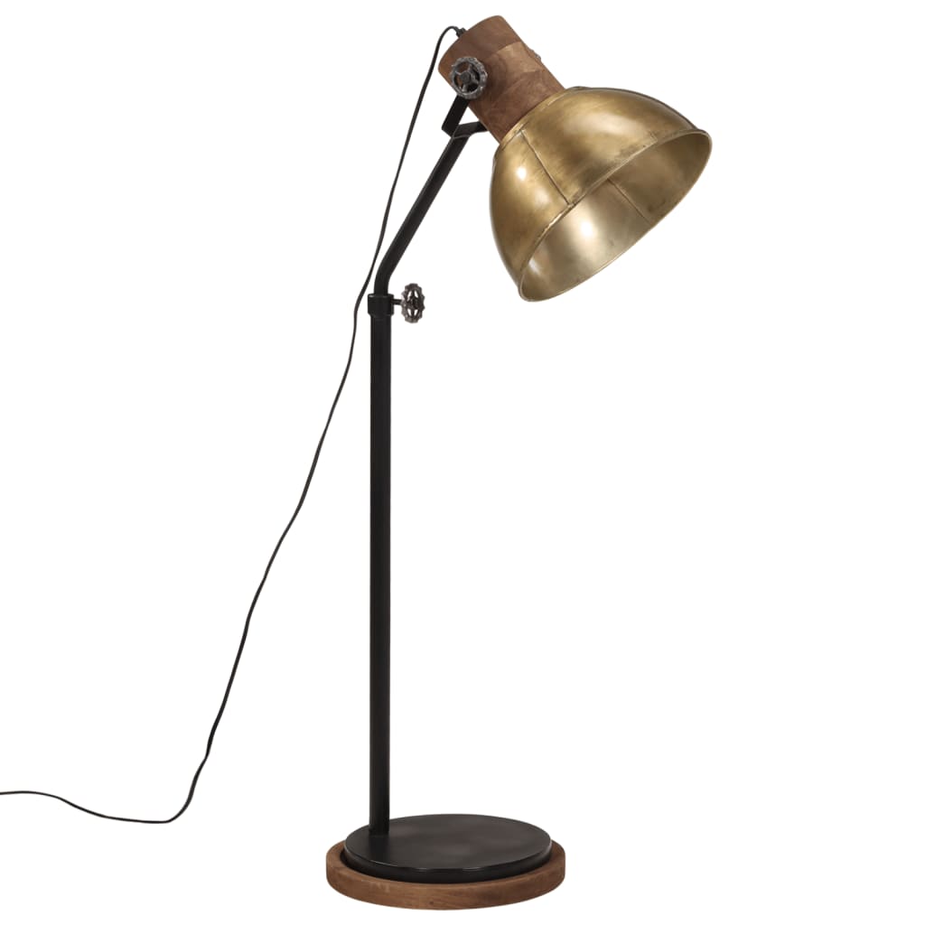 Gulvlampe 25 W vintage messing 30x30x100-150 cm E27