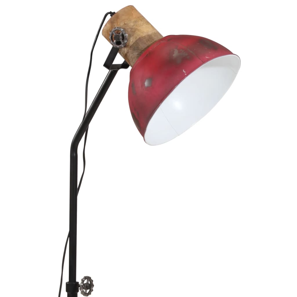 Gulvlampe 25 W mørkerød 30x30x100-150 cm E27