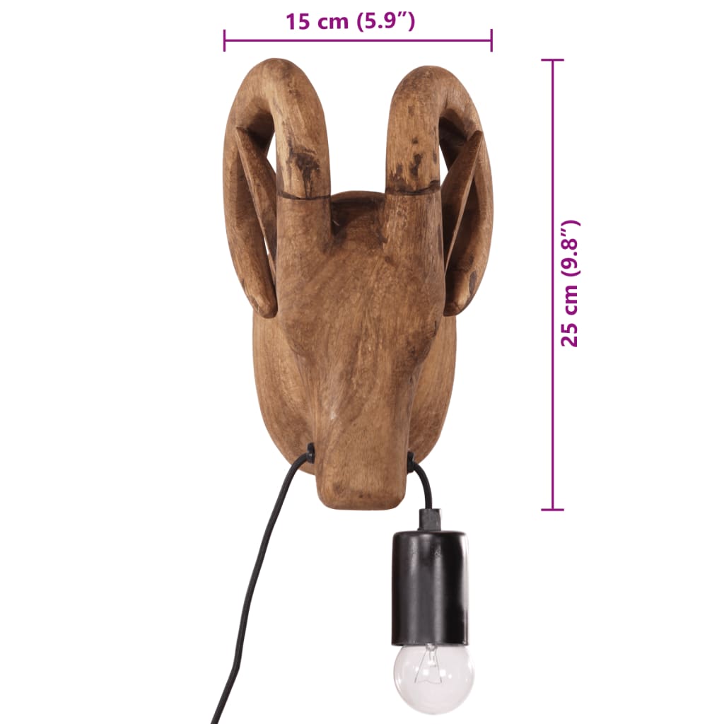 Vegglampe dyreformet 25 W 15x24x25 cm E27