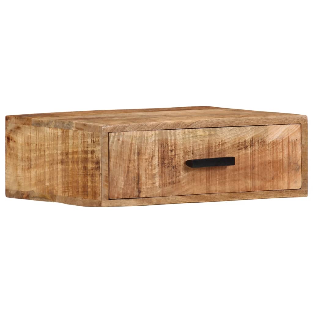 Vegghengt nattbord 40x30x13,5 cm heltre mango