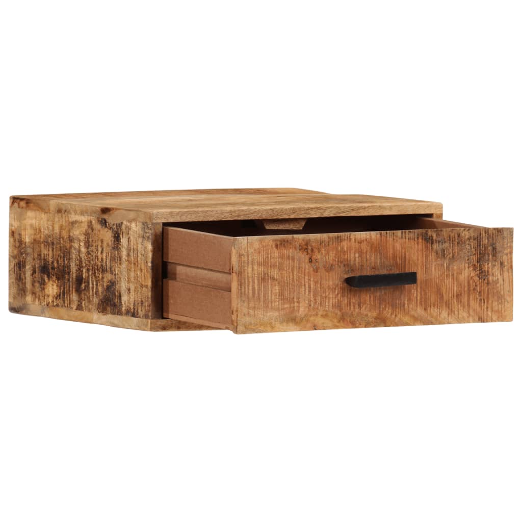 Vegghengt nattbord 40x30x13,5 cm heltre mango