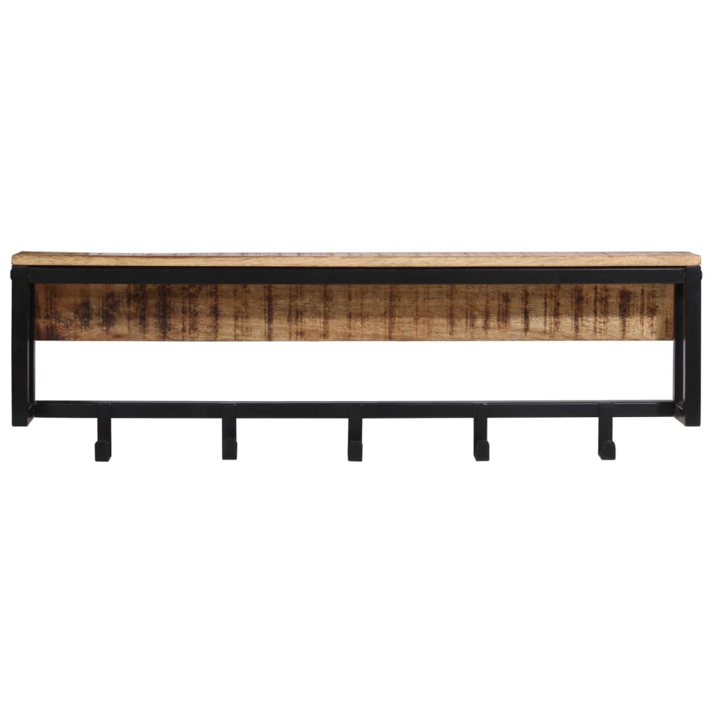 Knaggrekke 87x10x27 cm heltre grovt mangotre