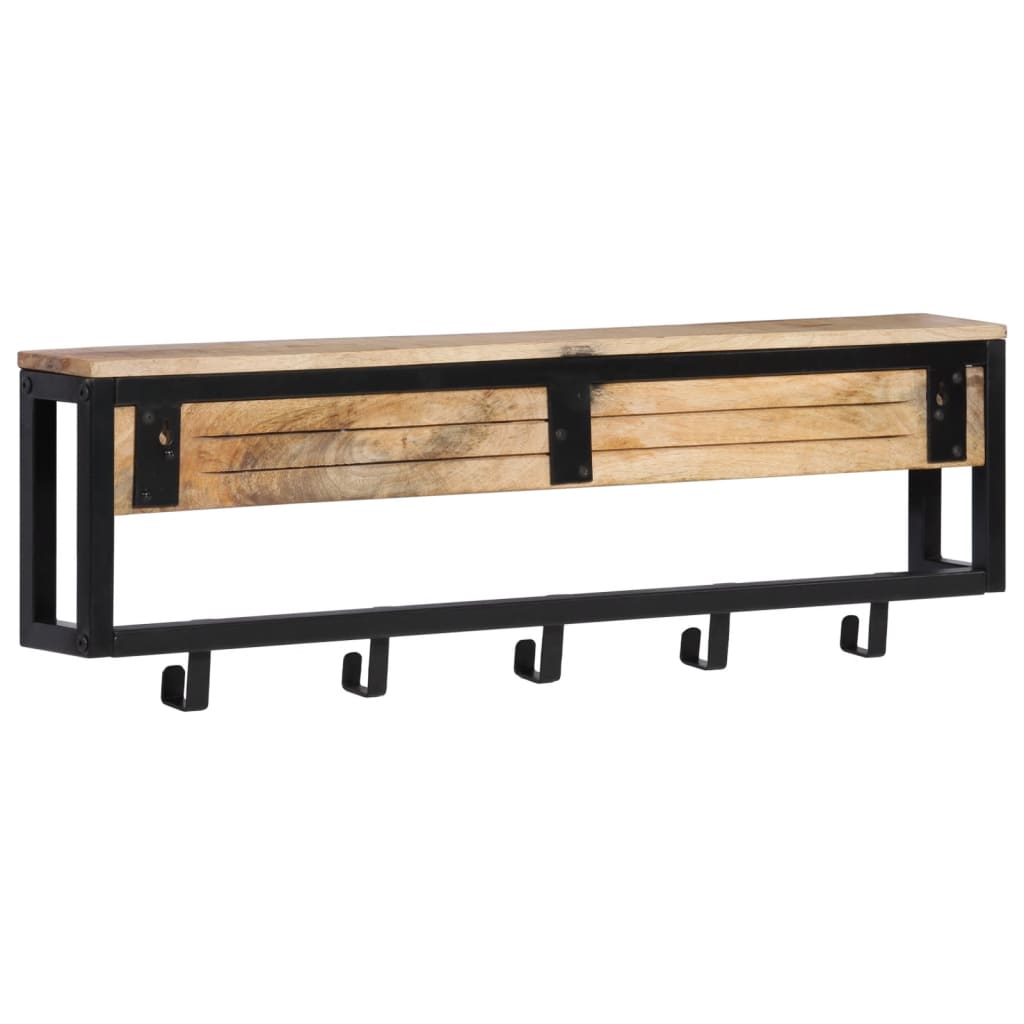Knaggrekke 87x10x27 cm heltre grovt mangotre