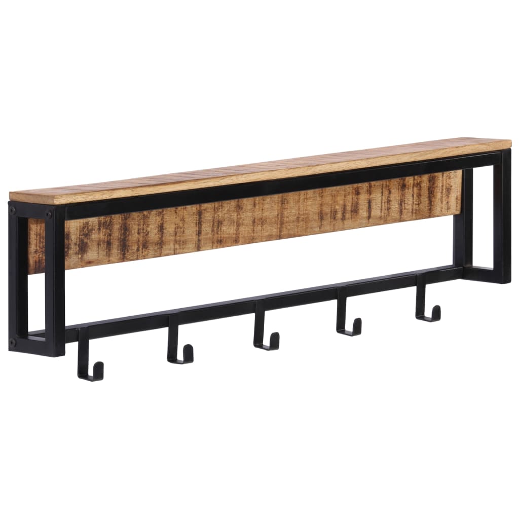 Knaggrekke 87x10x27 cm heltre grovt mangotre