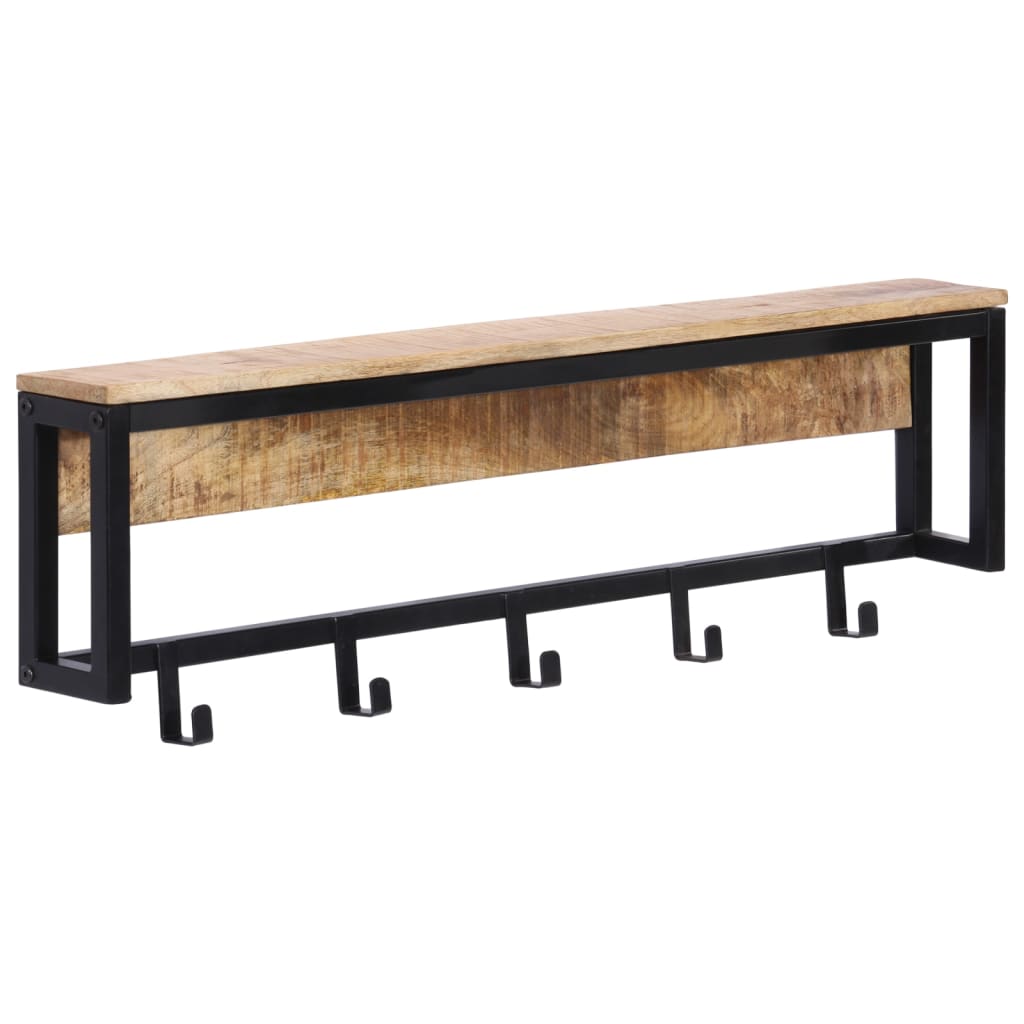 Knaggrekke 87x10x27 cm heltre grovt mangotre