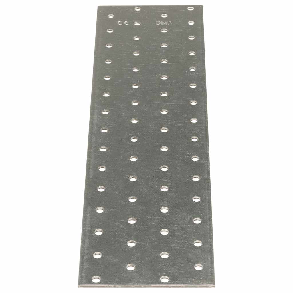 Perforerte plater 20 stk 2 mm 300x80 mm Galvanisert stål