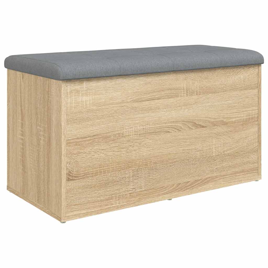 Oppbevaringsbenk Sonoma eik 82x42x45 cm konstruert tre