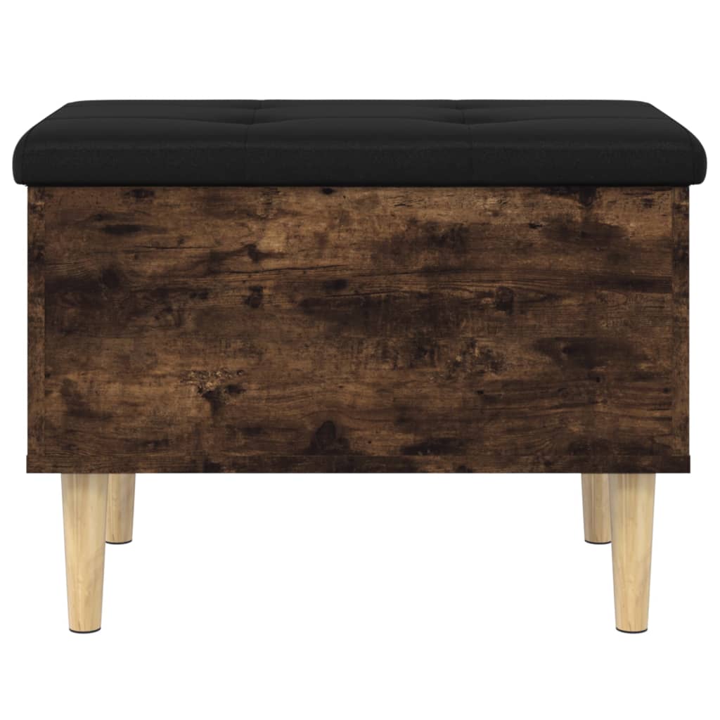 Oppbevaringsbenk røkt eik 62x42x46 cm konstruert tre
