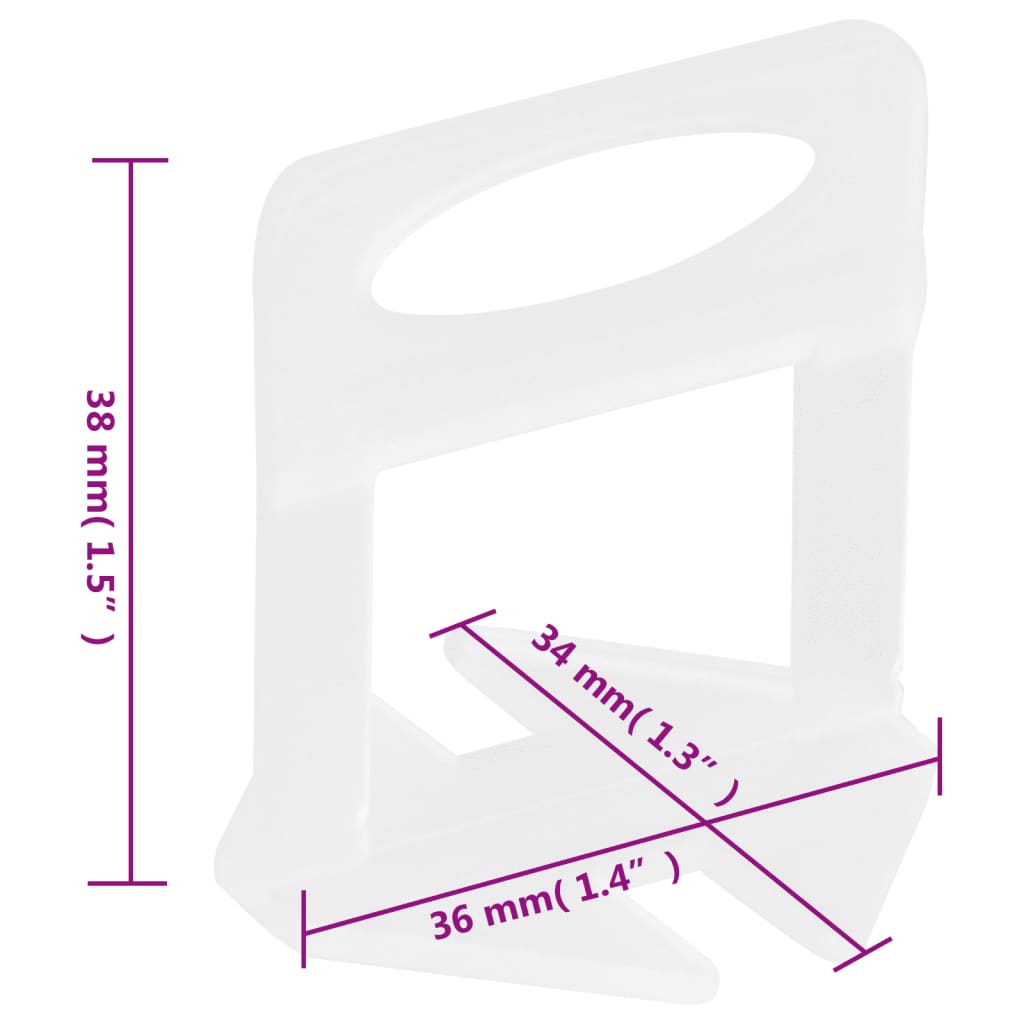 Flisklips 250 stk 2 mm