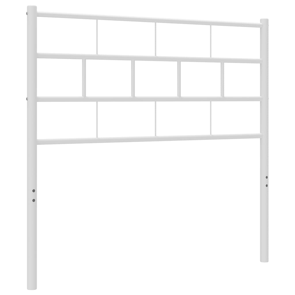 Utskiftbar sengegavl i metall hvit 107 cm