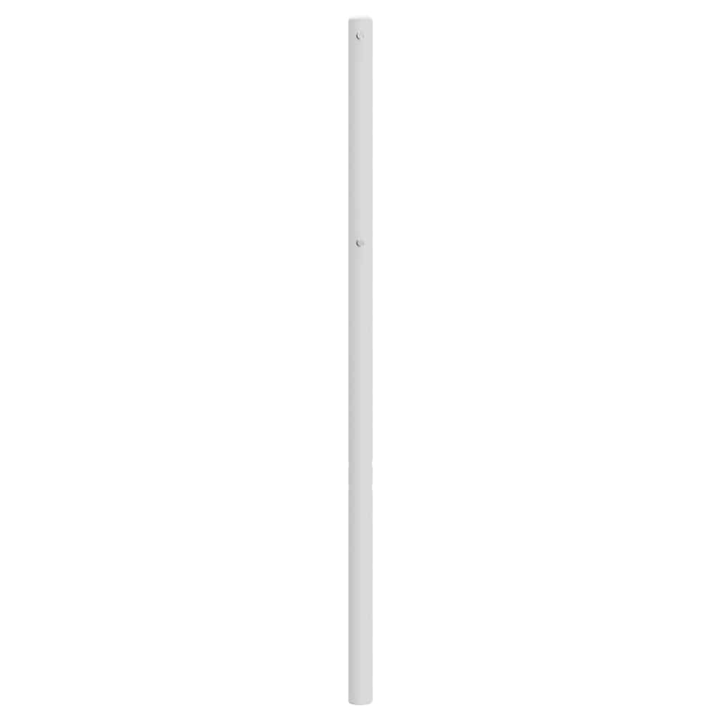 Utskiftbar sengegavl i metall hvit 180 cm