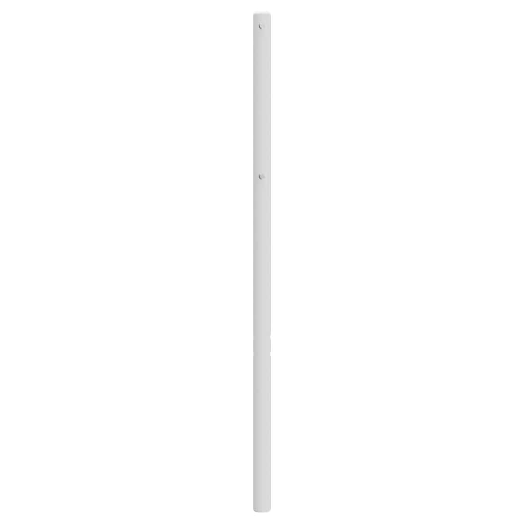 Utskiftbar sengegavl i metall hvit 193 cm