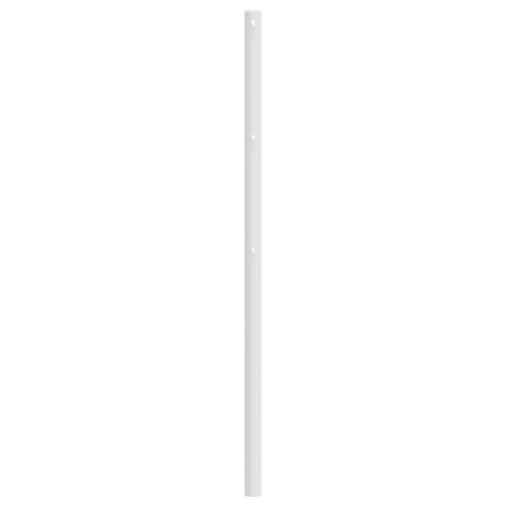 Utskiftbar sengegavl i metall hvit 200 cm