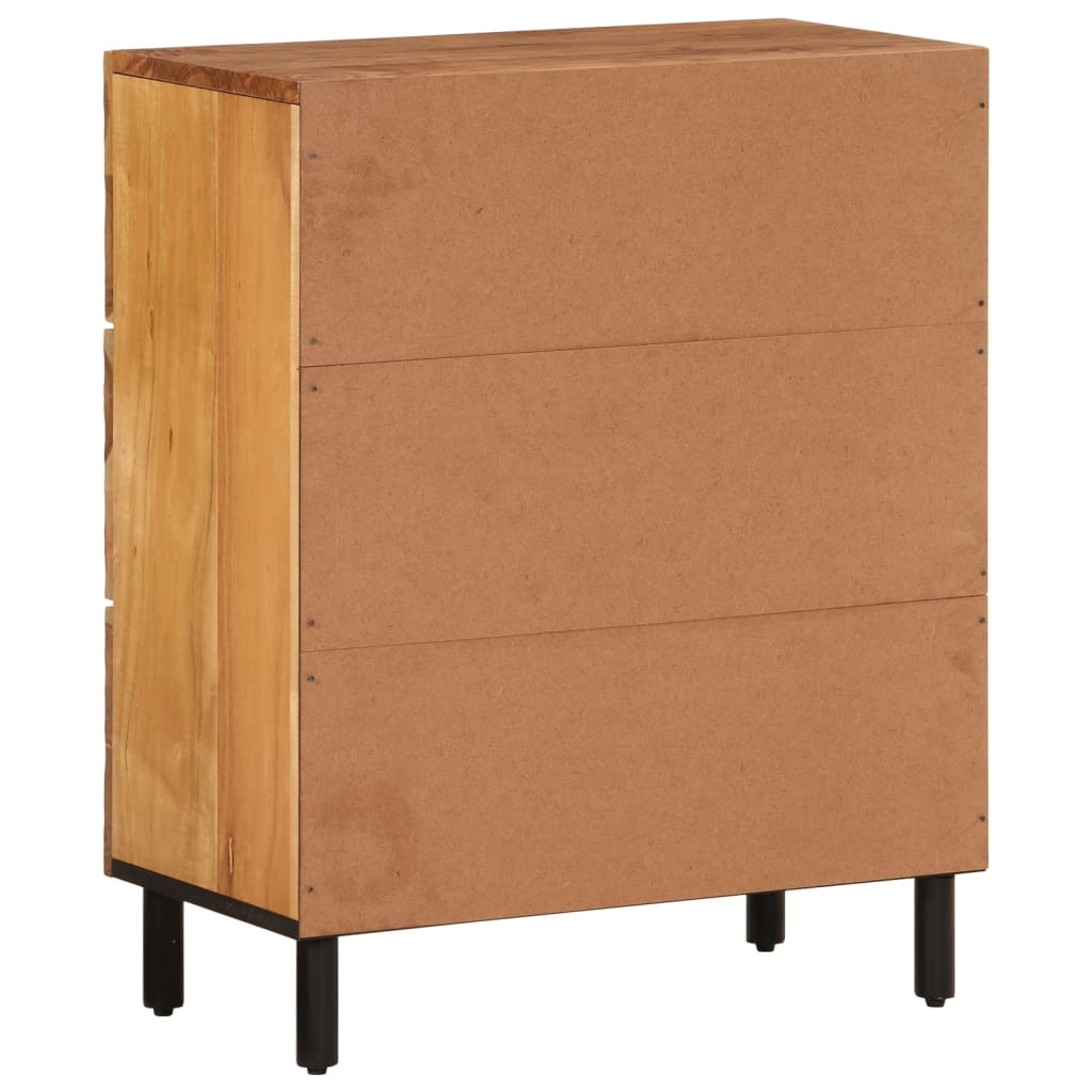 Sideskap 2 stk 60x33x75 cm heltre akasie