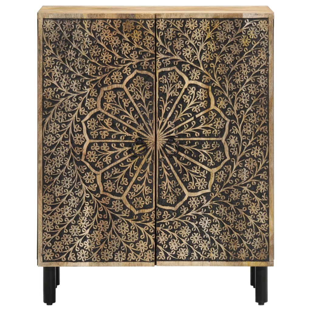 Sideskap 3 stk 60x33x75 cm heltre mango