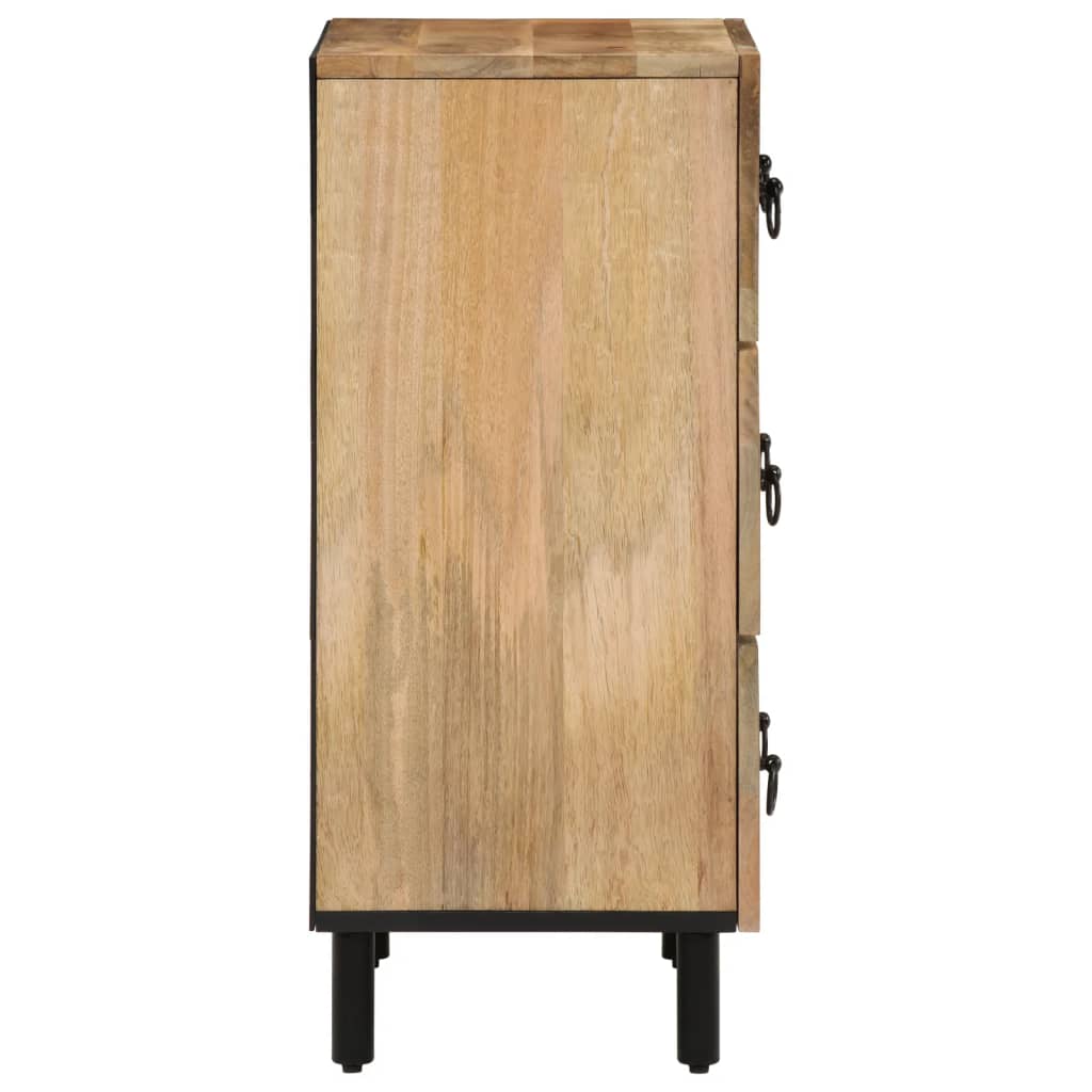 Sideskap 3 stk 60x33x75 cm heltre mango