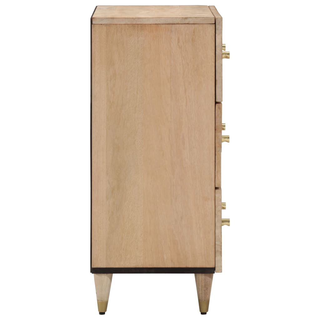 Sideskap 2 stk 60x33x75 cm heltre mango