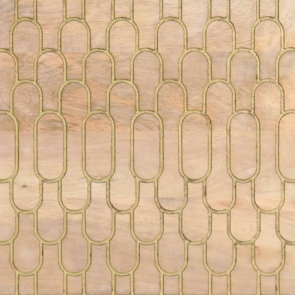 Sideskap 2 stk 60x33x75 cm heltre mango