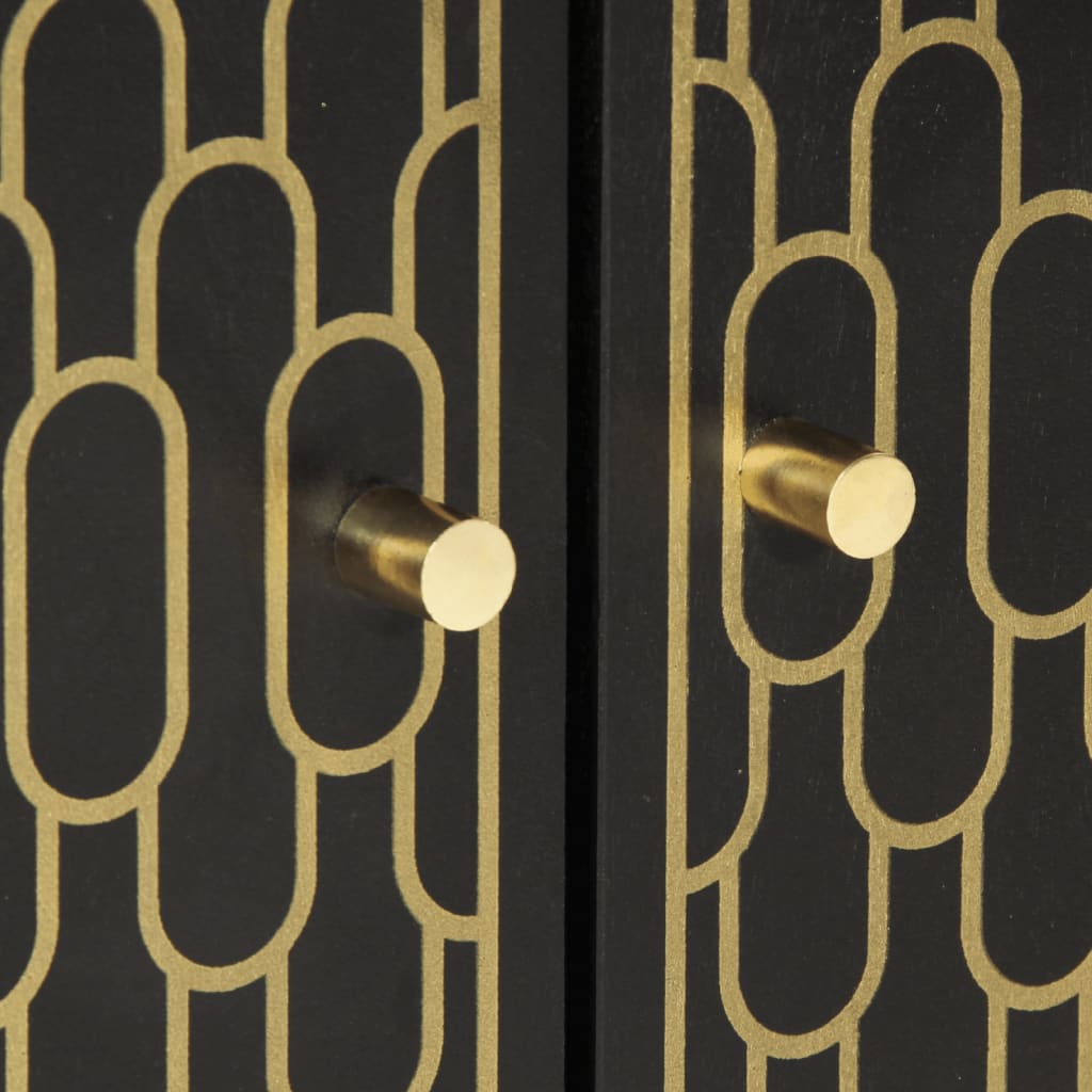 Sideskap 3 stk 60x33x75 cm heltre mango