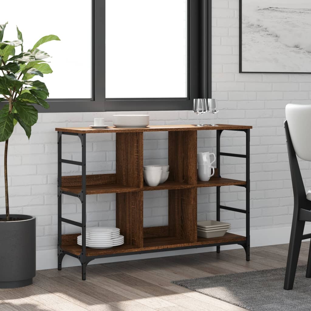 Skjenk brun eik 102x32x73,5 cm konstruert tre