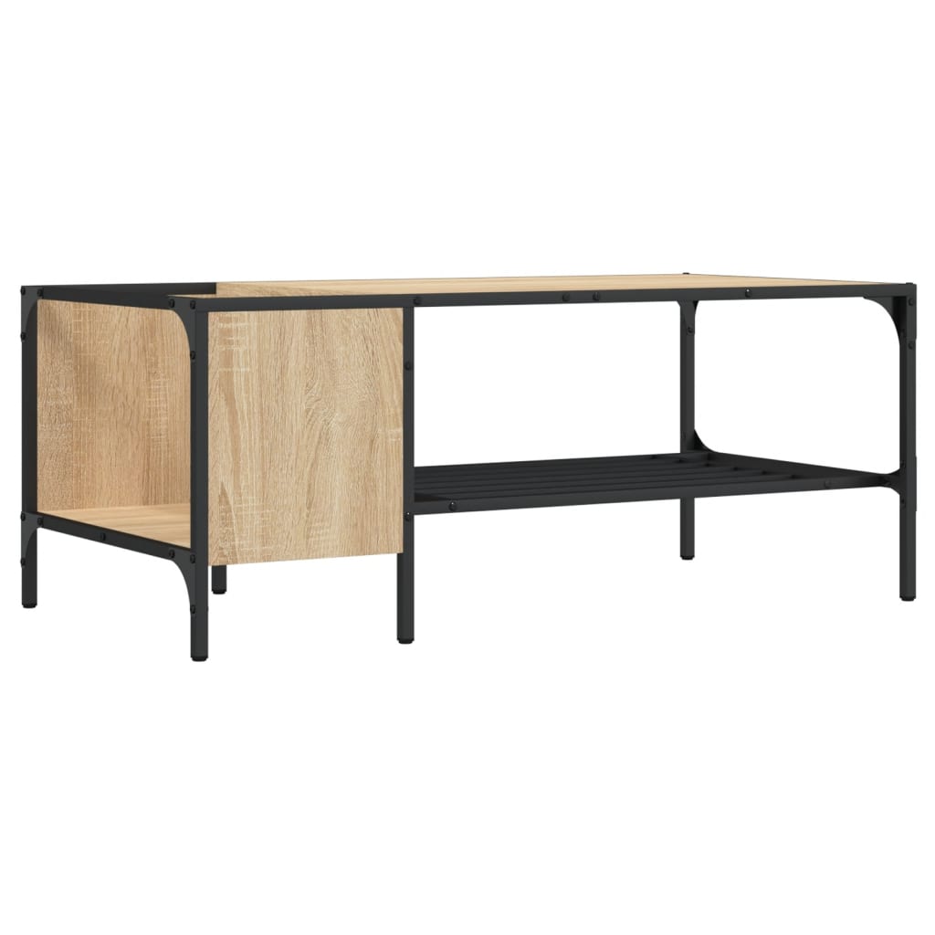 Salongbord med stativ sonoma eik 100x51x40 cm konstruert tre