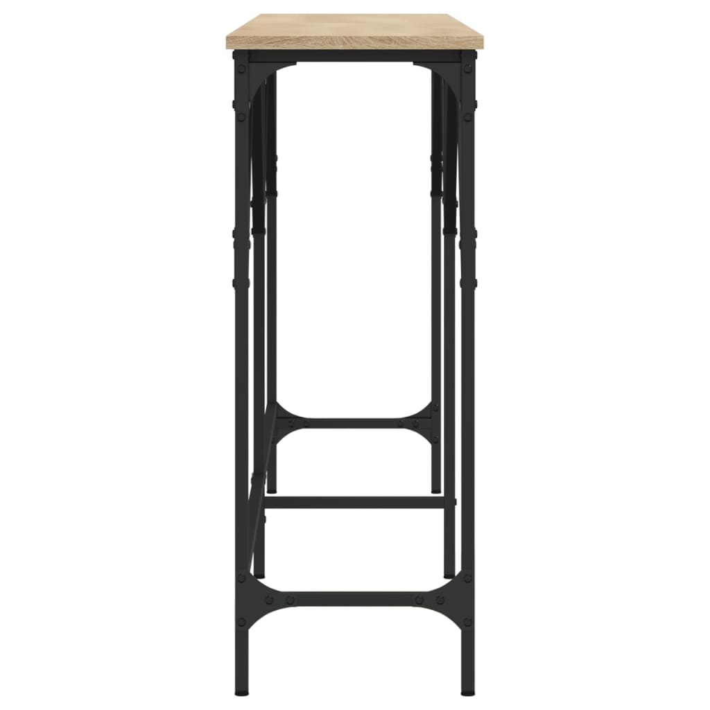 Konsollbord sonoma eik 180x29x75 cm konstruert tre