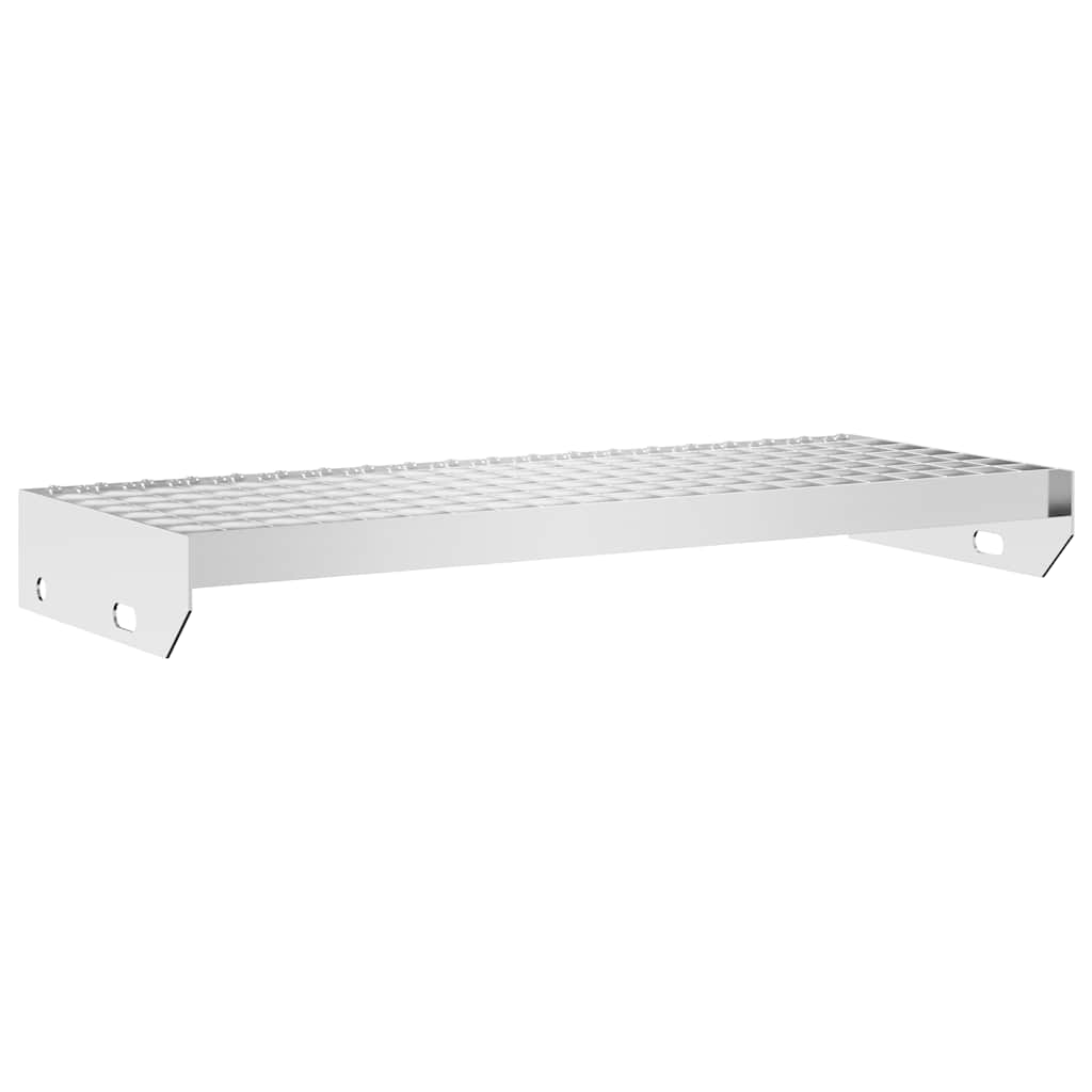 Gittertrinn 60x24x7 cm galvanisert stål