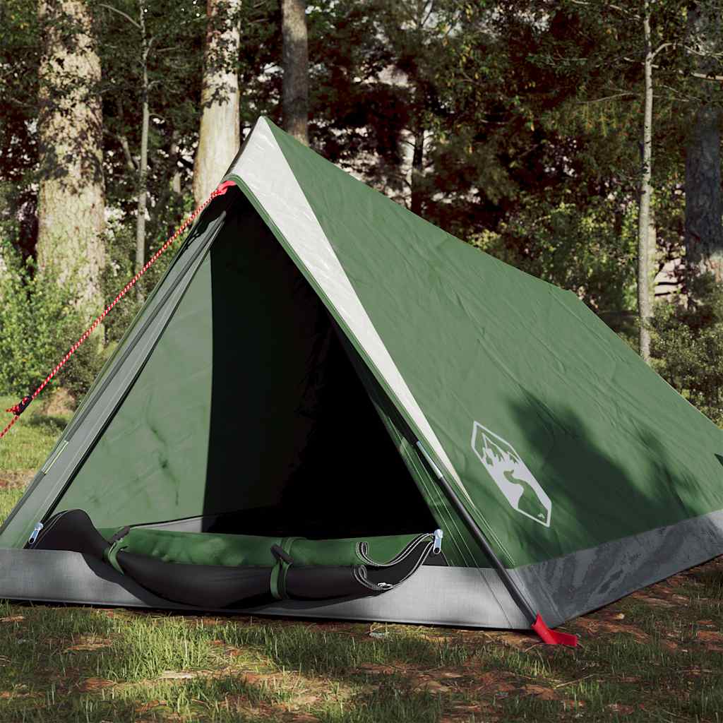 Campingtelt 2 personer grønn vanntett vidaXL