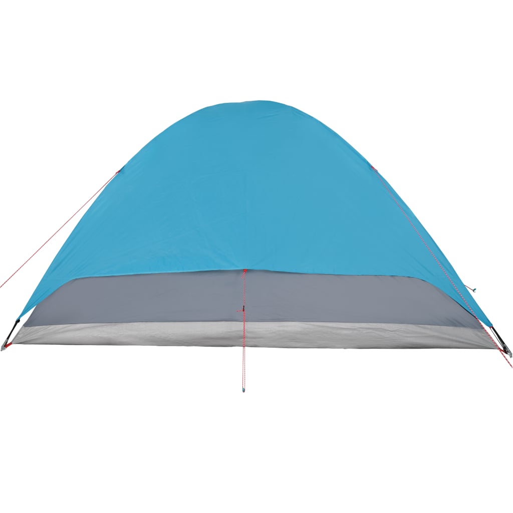 Kuppeltelt for camping 6 personer blå vanntett