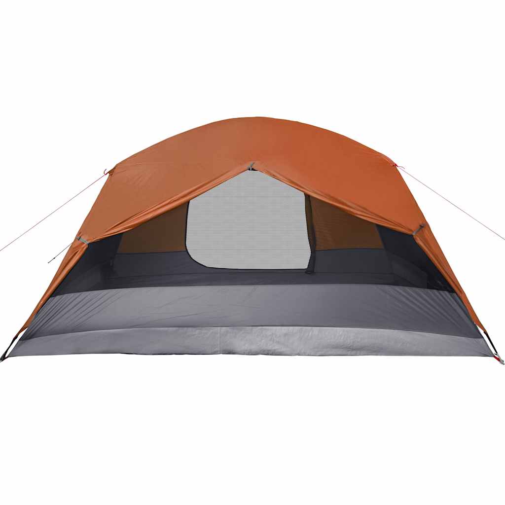 Campingtelt med veranda 4 personer oransje vanntett