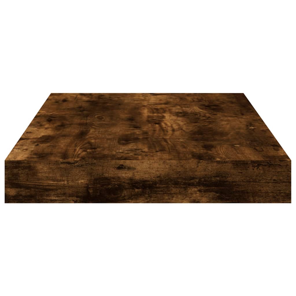 Vegghyller 4 stk røkt eik 40x10x1,5 cm konstruert tre