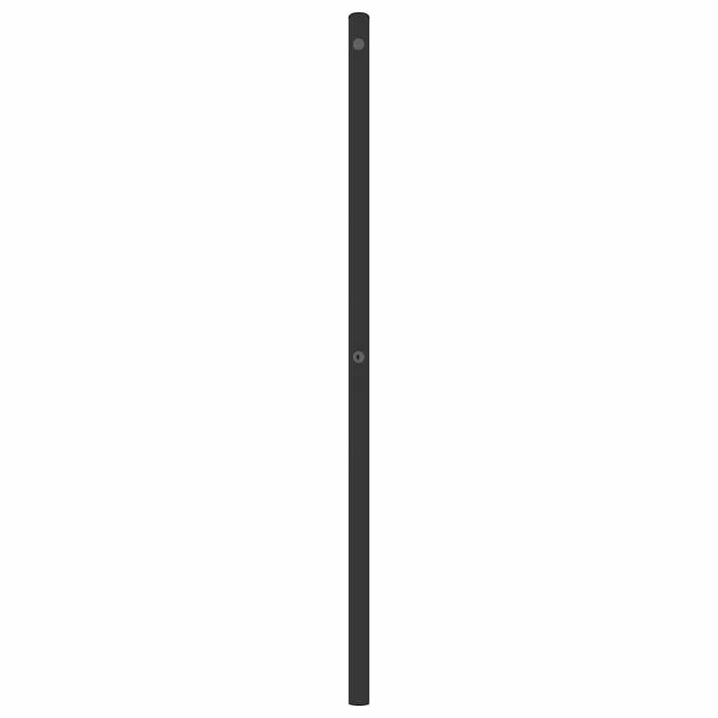 Utskiftbar sengegavl i metall svart 180 cm