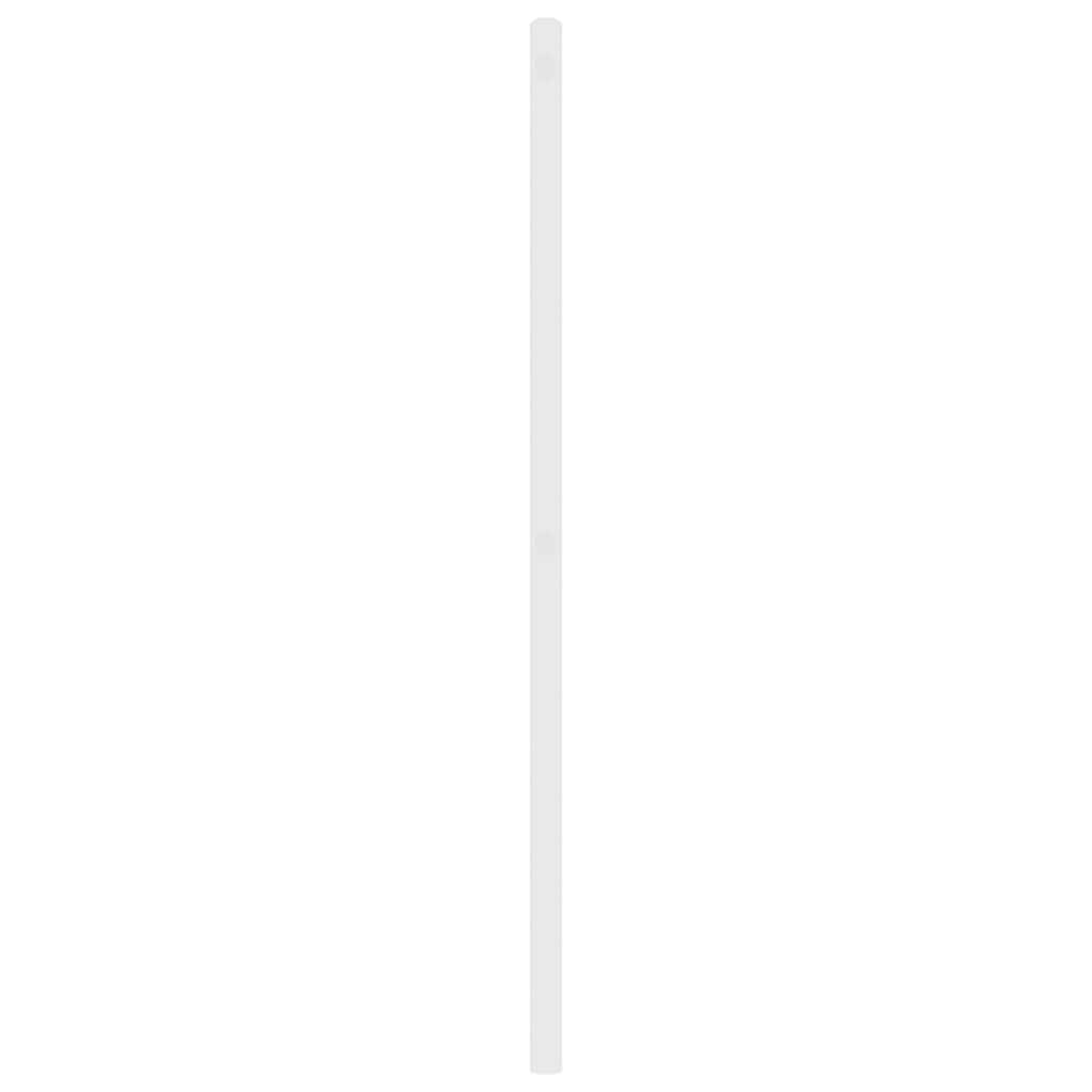 Utskiftbar sengegavl i metall hvit 193 cm