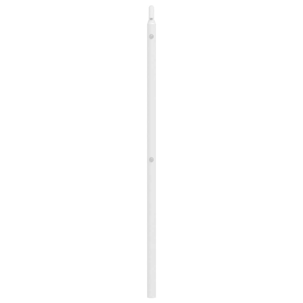 Utskiftbar sengegavl i metall hvit 135 cm