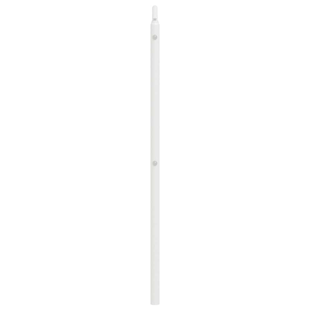 Utskiftbar sengegavl i metall hvit 150 cm