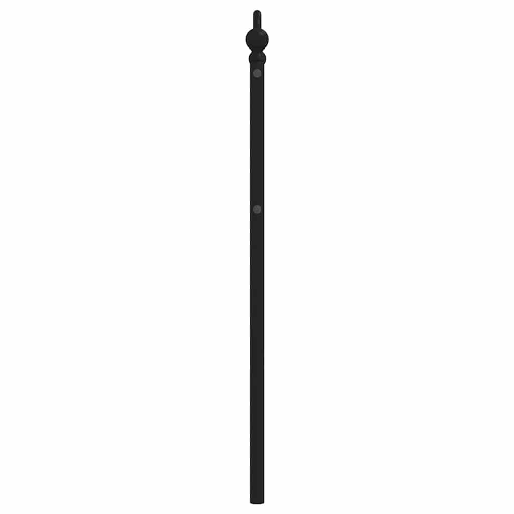 Utskiftbar sengegavl i metall svart 100 cm