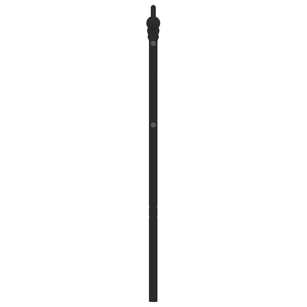 Utskiftbar sengegavl i metall svart 135 cm