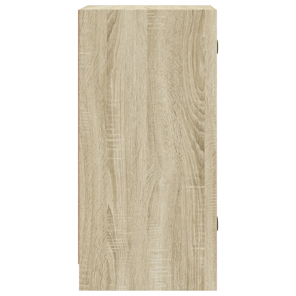 Sideskap med glassdører sonoma eik 35x37x75,5 cm