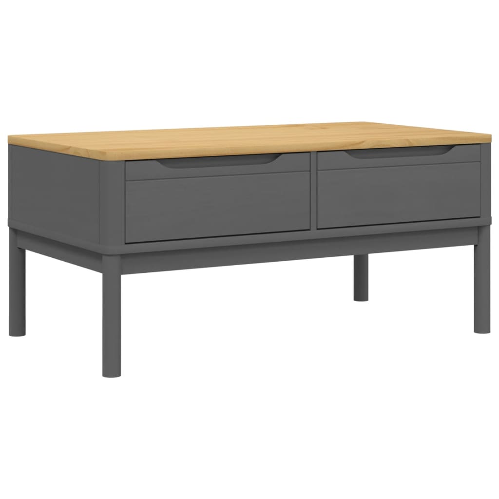Salongbord FLORO grå 99x55,5x45 cm heltre furu