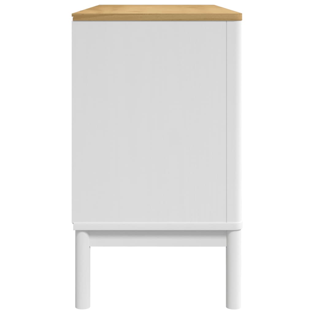 Skjenk FLORO hvit 114x43x74 cm heltre furu