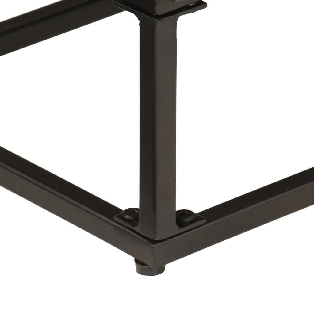 Skjenk svart 55x30x76 cm heltre mango og jern